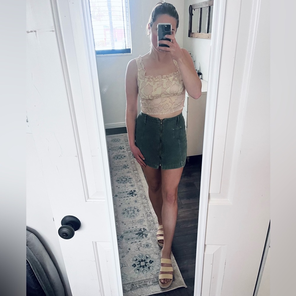 Skirt, Top, and Shoes